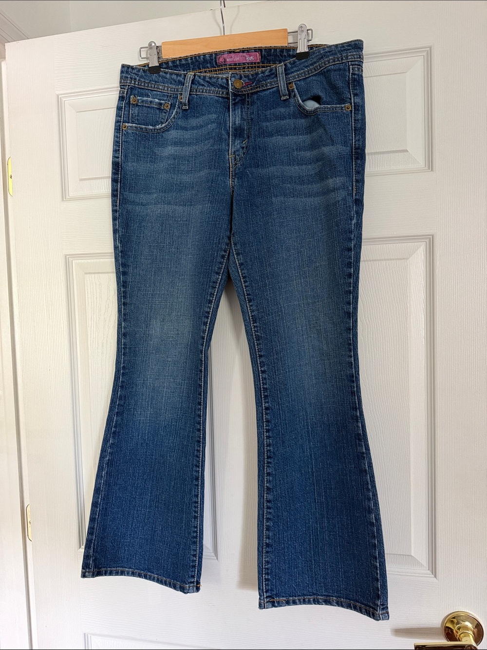 Levi’s super low boot cut jeans